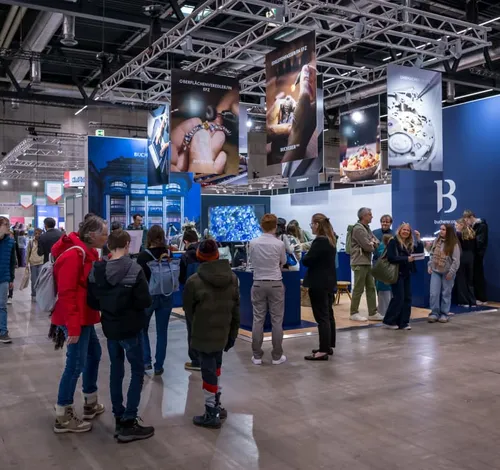 Foto vom Stand der reformierten Berufe an der Zebi